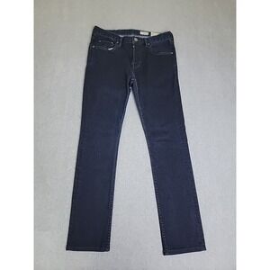 All Saints Skinny Jeans Womens 30 31x28 Dark Blue Button Fly Mid Stretch Razor